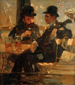 En el jardín de cerveza de Albert Weisgerber
