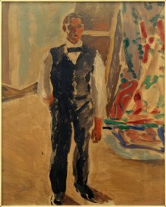 Autorretrato en mangas de camisa de Albert Weisgerber