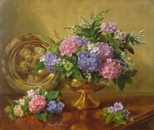 Hidrangeas y lilas AB2112 de Albert Williams