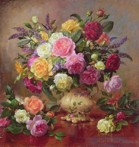 Rosas de un jardín victoriano de Albert Williams
