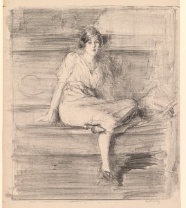 Sin título Dama joven sentada, 1914 de Albert de Belleroche