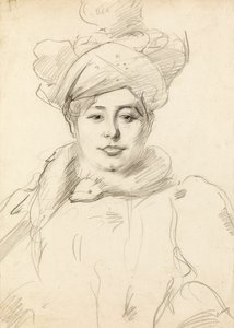Mujer con sombrero, circa 1905 de Albert de Belleroche
