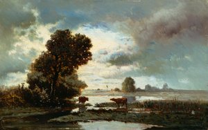 Pasto junto al río de Alberto Pasini