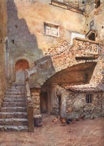 Cortile Palazzo Corvaia, Taormina de Alberto Pisa