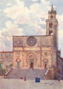 Catedral de Todi (litografía en color)