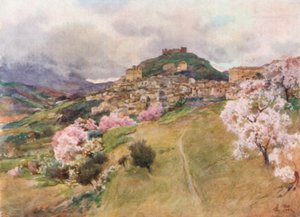 Girgenti desde el oeste de Alberto Pisa