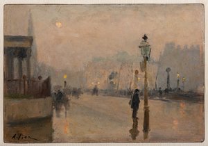 Oxford Street (óleo sobre tabla)