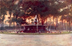 Fuente de Caballitos de Mar en la Villa Borghese