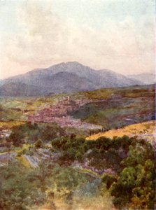 Subiaco desde el Monasterio de San Benito