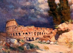 El Coliseo en una tormenta de Alberto Pisa