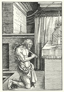 El rey David haciendo penitencia de Albrecht (after) Durer or Duerer