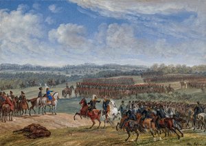 La batalla cerca de Ostrovno en la mañana del 26 de julio de 1812, 1855 de Albrecht Adam