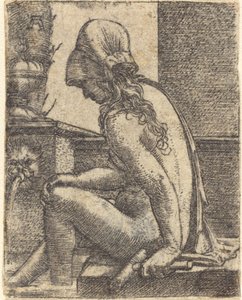 Mujer bañándose de Albrecht Altdorfer