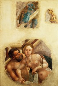 Pareja bañándose, de Albrecht Altdorfer (1480-1538) de Albrecht Altdorfer