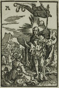 Cristo se aparece a la Magdalena, de La caída y la redención del hombre de Albrecht Altdorfer