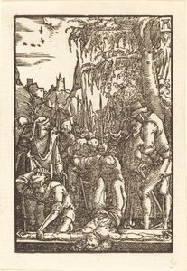 Cristo clavado en la cruz de Albrecht Altdorfer
