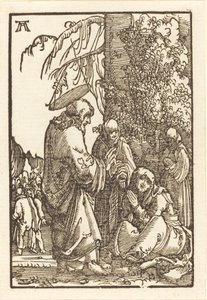 Cristo despidiéndose de María antes de la Pasión de Albrecht Altdorfer