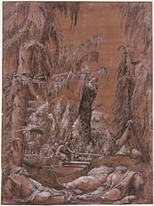 Cristo en el monte de los Olivos de Albrecht Altdorfer