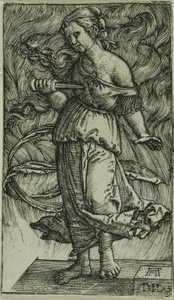 Dido se suicida de Albrecht Altdorfer
