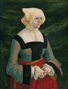 Alemán: Bildnis einer jungen Frau Portrait of a young Woman de Albrecht Altdorfer