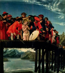 Alemán: Brückensturz des hl. Florian El martirio de San Florián de Albrecht Altdorfer