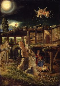 Alemán: Die Geburt Christi El nacimiento de Cristo de Albrecht Altdorfer