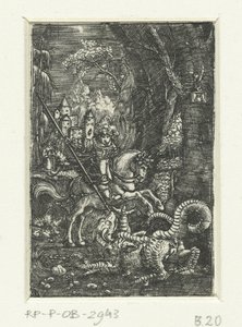San Jorge mata al dragón de Albrecht Altdorfer