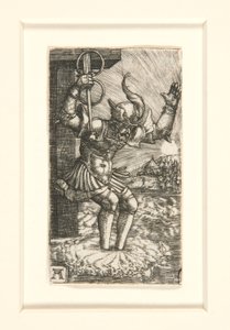 Horace Cocles saltando al Tíber de Albrecht Altdorfer