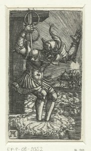 Horatius Cocles salta al Tíber de Albrecht Altdorfer