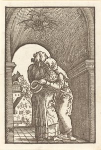 Joaquín abrazando a Ana de Albrecht Altdorfer