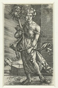 Judit con la cabeza de Holofernes de Albrecht Altdorfer