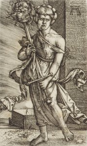 Judith con la cabeza de Holofernes de Albrecht Altdorfer