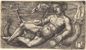 Neptuno en un monstruo marino