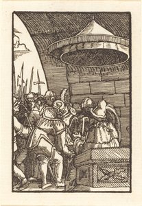 Pilato lavándose las manos de Albrecht Altdorfer