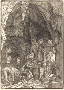 San Jerónimo en una cueva