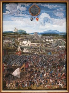 La Batalla de Alejandro. La victoria de Alejandro III de Macedonia, llamado el Grande (356-323 a.C.) sobre Darío III Codomano (alrededor de 380-330 a.C.), rey de los persas en Issos (cerca de la actual Iskenderun, Turquía) en 333 a.C. Pintura de Albrecht A de Albrecht Altdorfer