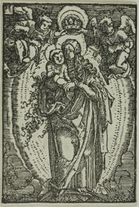 La coronación de la Virgen, de La caída y redención del hombre de Albrecht Altdorfer