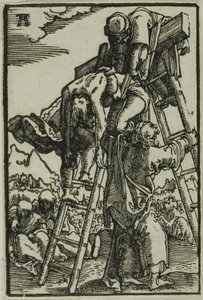 El Descendimiento de la Cruz, de La Caída y Redención del Hombre de Albrecht Altdorfer