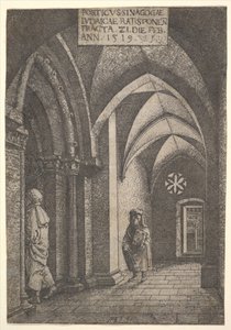 El vestíbulo de entrada de la sinagoga de Ratisbona, 1519