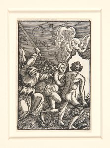 La Expulsión del Paraíso, de La Caída y Redención del Hombre de Albrecht Altdorfer