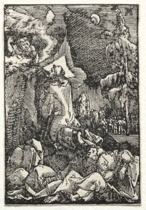 La Caída y Redención del Hombre: Cristo en el Monte de los Olivos, c. 1515 de Albrecht Altdorfer