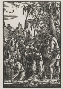 La Caída y Redención del Hombre: Cristo Clavado en la Cruz de Albrecht Altdorfer