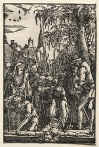 La Caída y Redención del Hombre: Cristo clavado en la cruz, c. 1515 de Albrecht Altdorfer