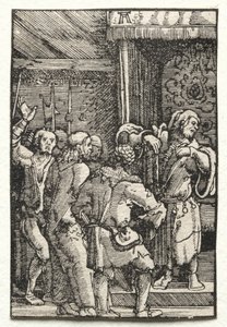 La Caída y Redención del Hombre: Cristo ante Caifás, c. 1515 de Albrecht Altdorfer