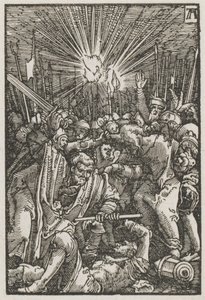 La caída y redención del hombre: Cristo capturado de Albrecht Altdorfer