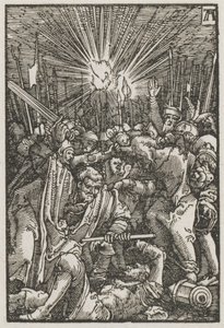 La caída y redención del hombre: Cristo capturado de Albrecht Altdorfer