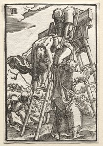 La caída y redención del hombre: Descenso de la cruz de Albrecht Altdorfer