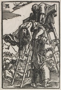 La caída y redención del hombre: Descendimiento de la cruz, c. 1515 de Albrecht Altdorfer