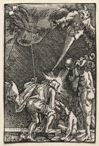 La caída y redención del hombre: Descenso al infierno, c. 1515 de Albrecht Altdorfer