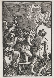 La caída y redención del hombre: La expulsión del Edén de Albrecht Altdorfer